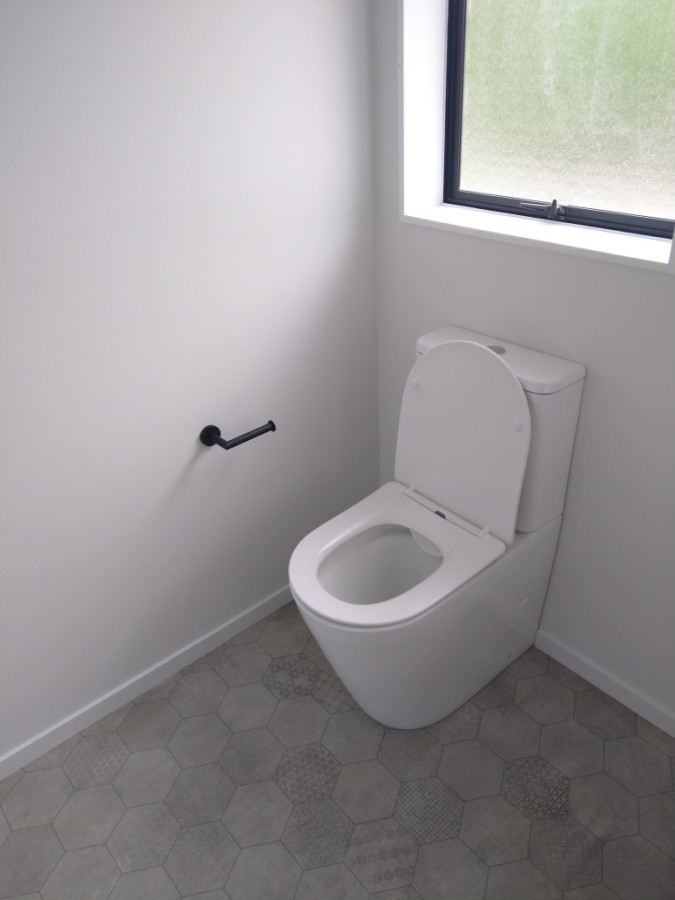 nice toilet install