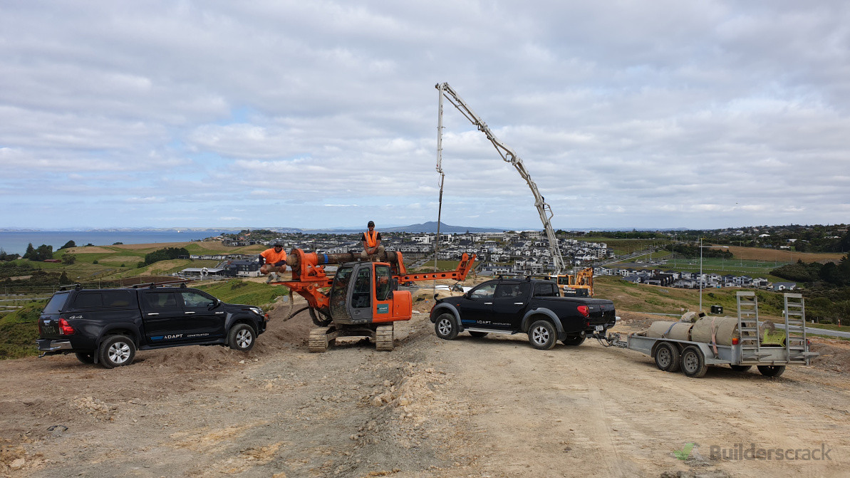 Piling crew smashing out 55no. 13.0m RC Piles in 10 Day