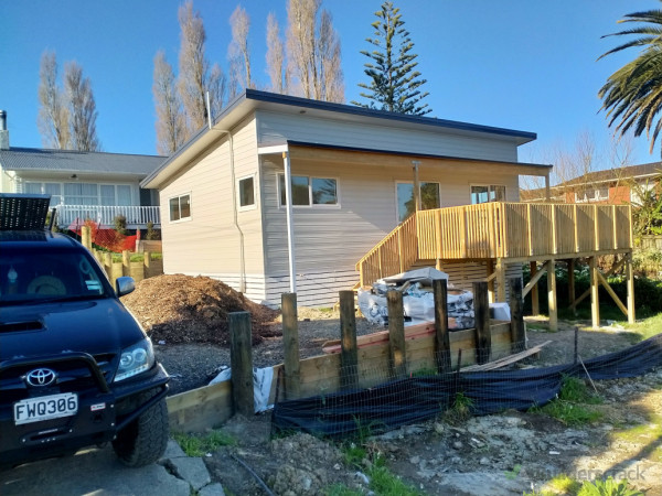 Cottage and deck build