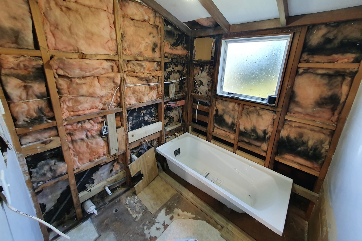 Small bathroom renovation turns major when the unexpected happens