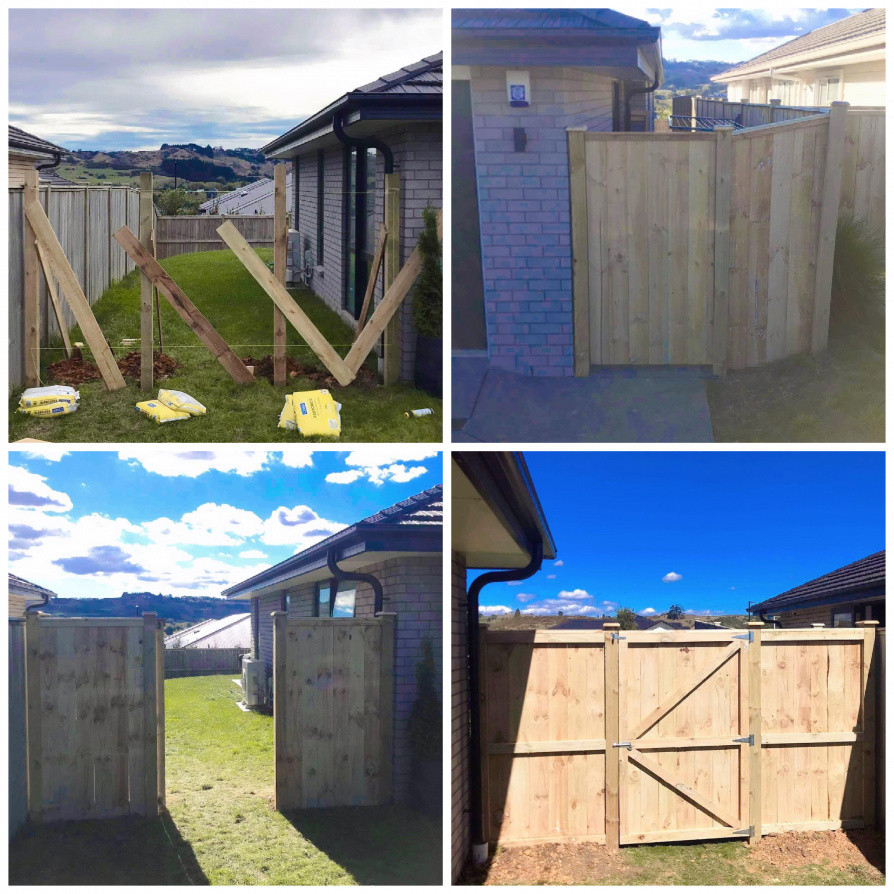 Timber fence and Gate