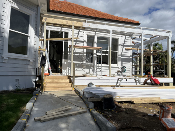 Veranda and decking