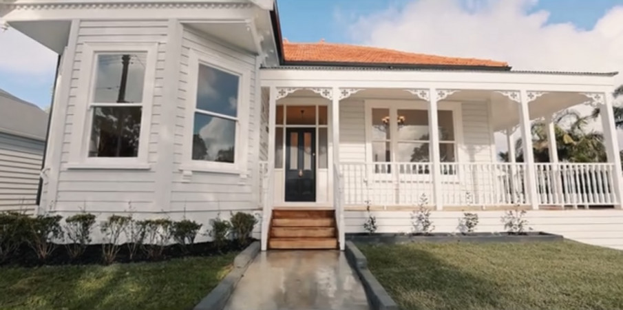 Veranda and decking Completed after