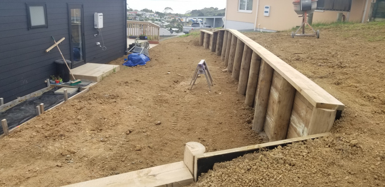 Cooper Beach retainer wall