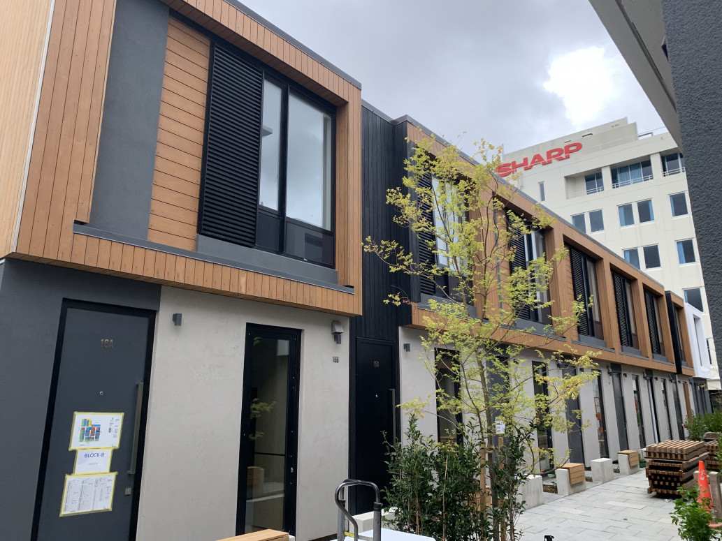 Cedar finished cladding