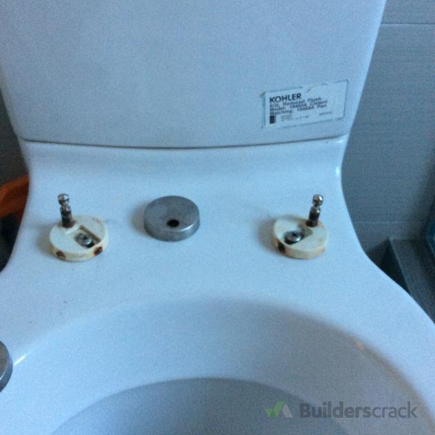 Fixing loose toilet seat ( 133993) Builderscrack