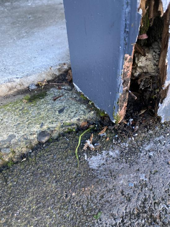 Garage door jamb needs repairing/replacing ( 758105) Builderscrack