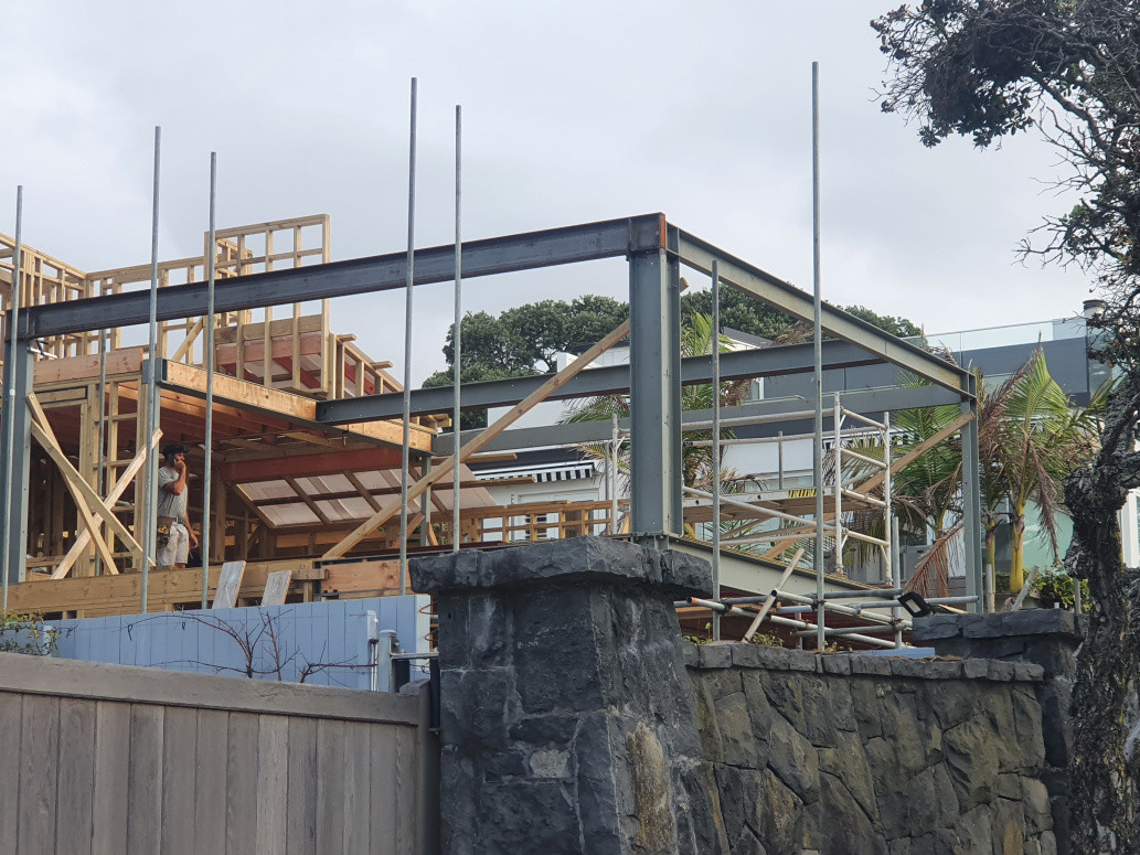 Takapuna Beach House Structual Beams