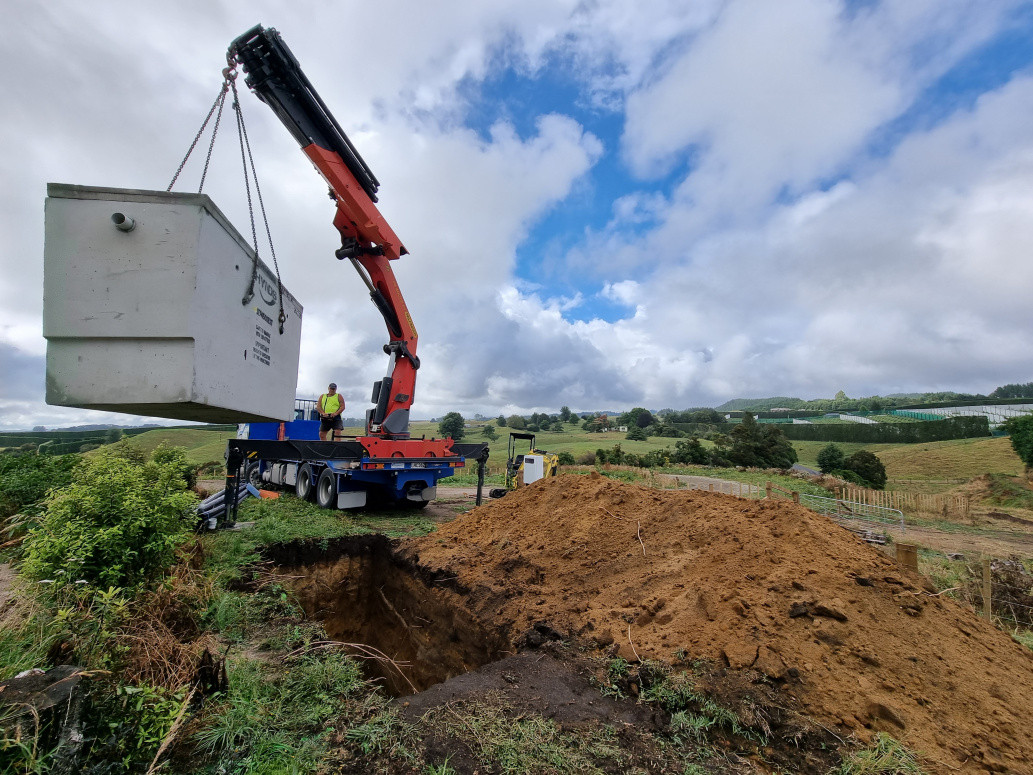 New build drains and Septic tank installation Paengaroa.