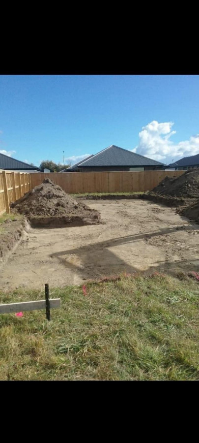 Take out for new house foundation