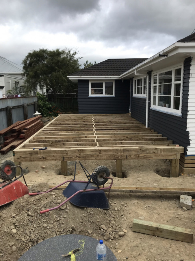 Framing a deck