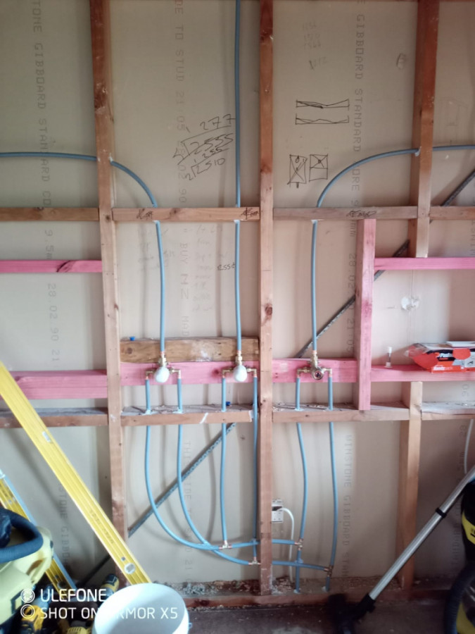 Preline for master shower