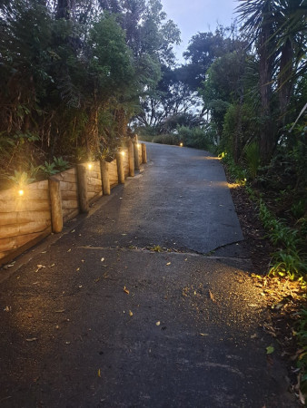 Driveway lighting.