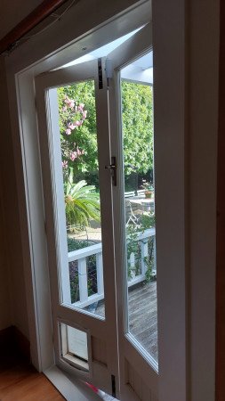 Repainting a French door and frame