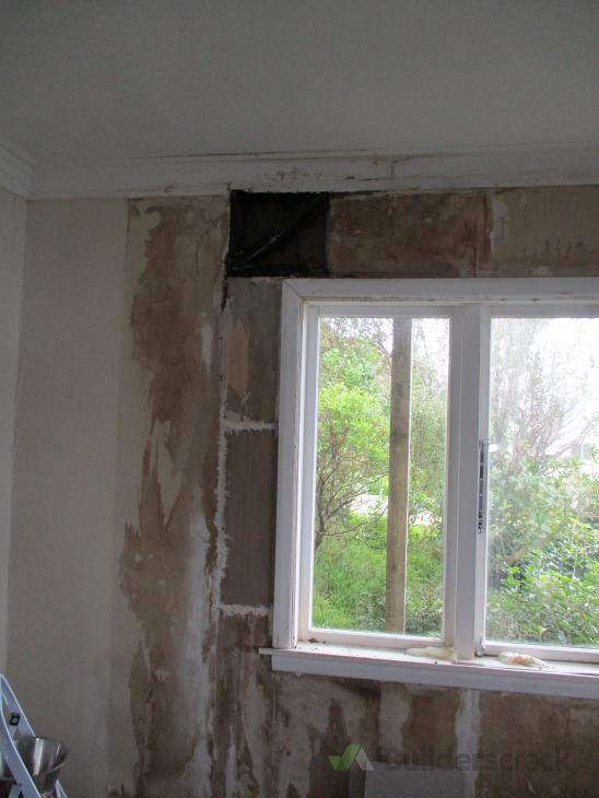 Fix leak and replace joist and jib board; Replace window with french doors ( 774108