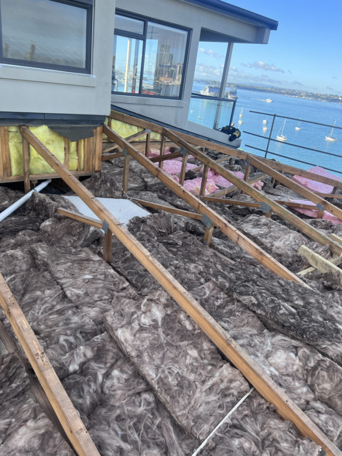 Strip exsisting Roofing and framework and install pinkbatts insulation