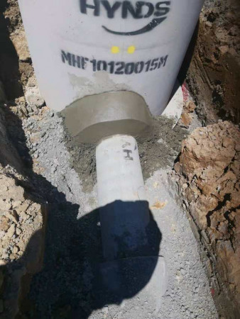 Concrete pipe install, Howick