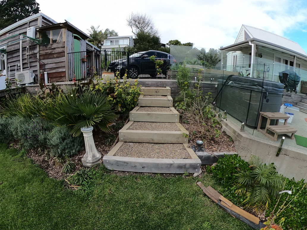 Garden Area and Filled  Stairwell