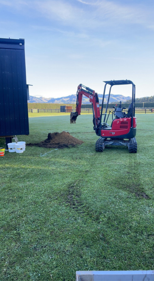 Trenching on a new build