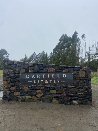 Darfield estate stone wall with sign
