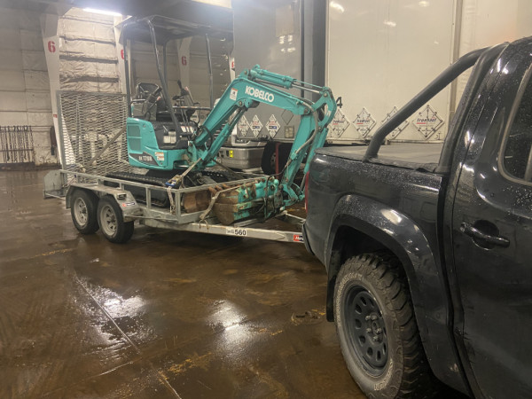 Our mini excavator we use to get the small jobs done