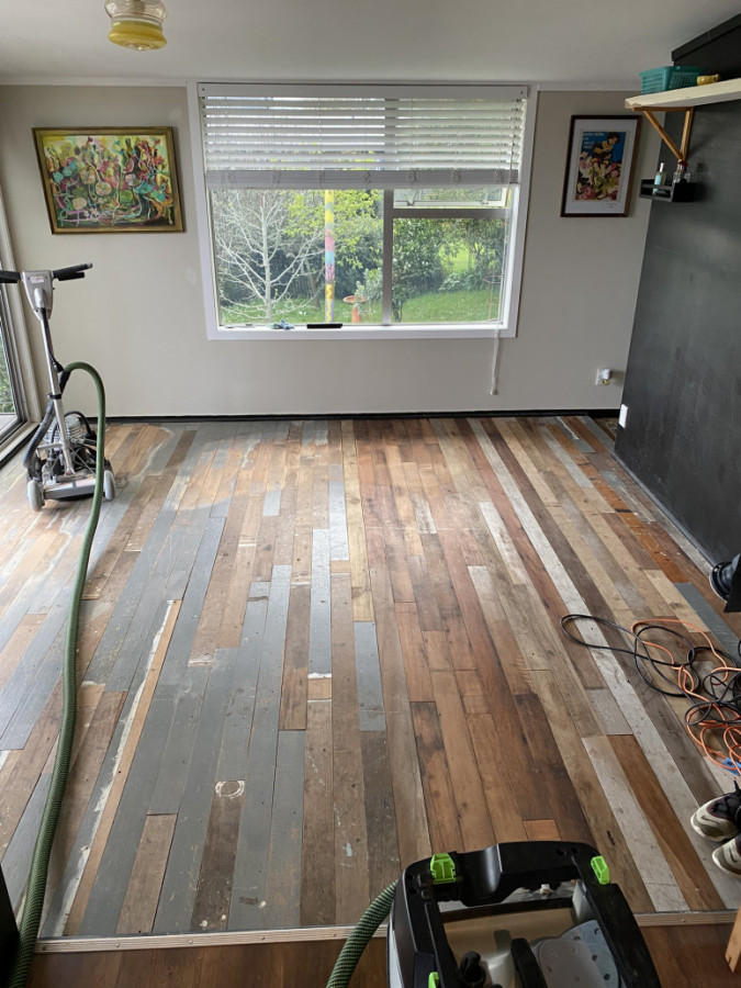 All sorts of timber species laid on the floor.