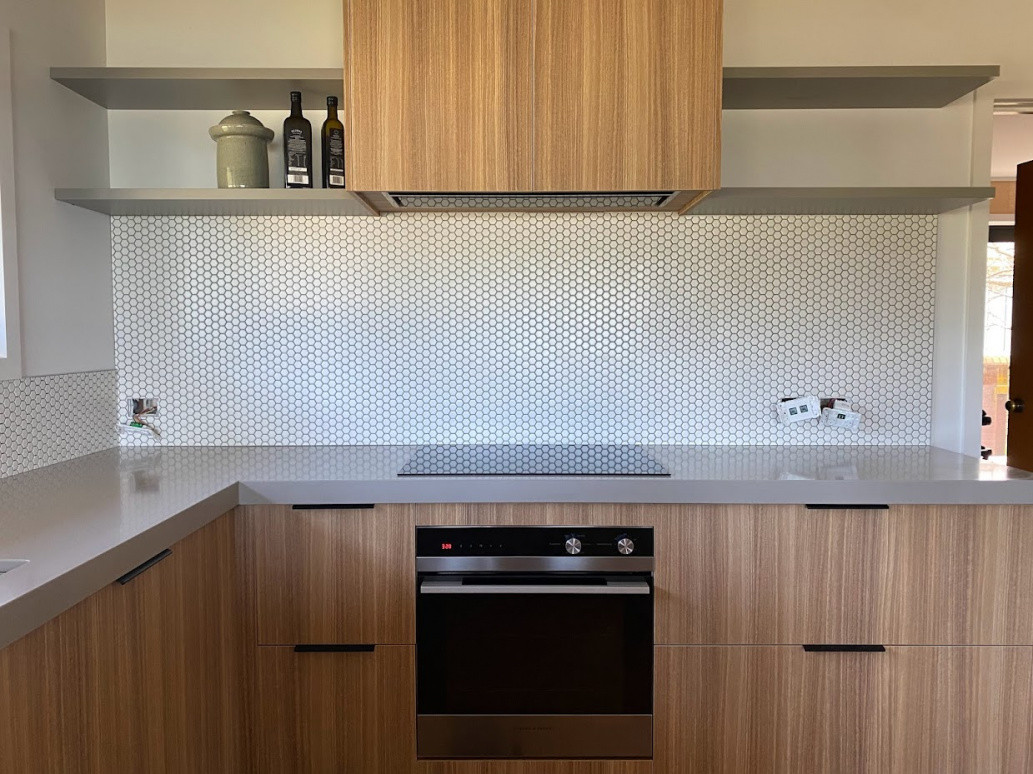 Hexagon Mosaic splashback