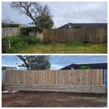 Onehunga - Remove and replace fence