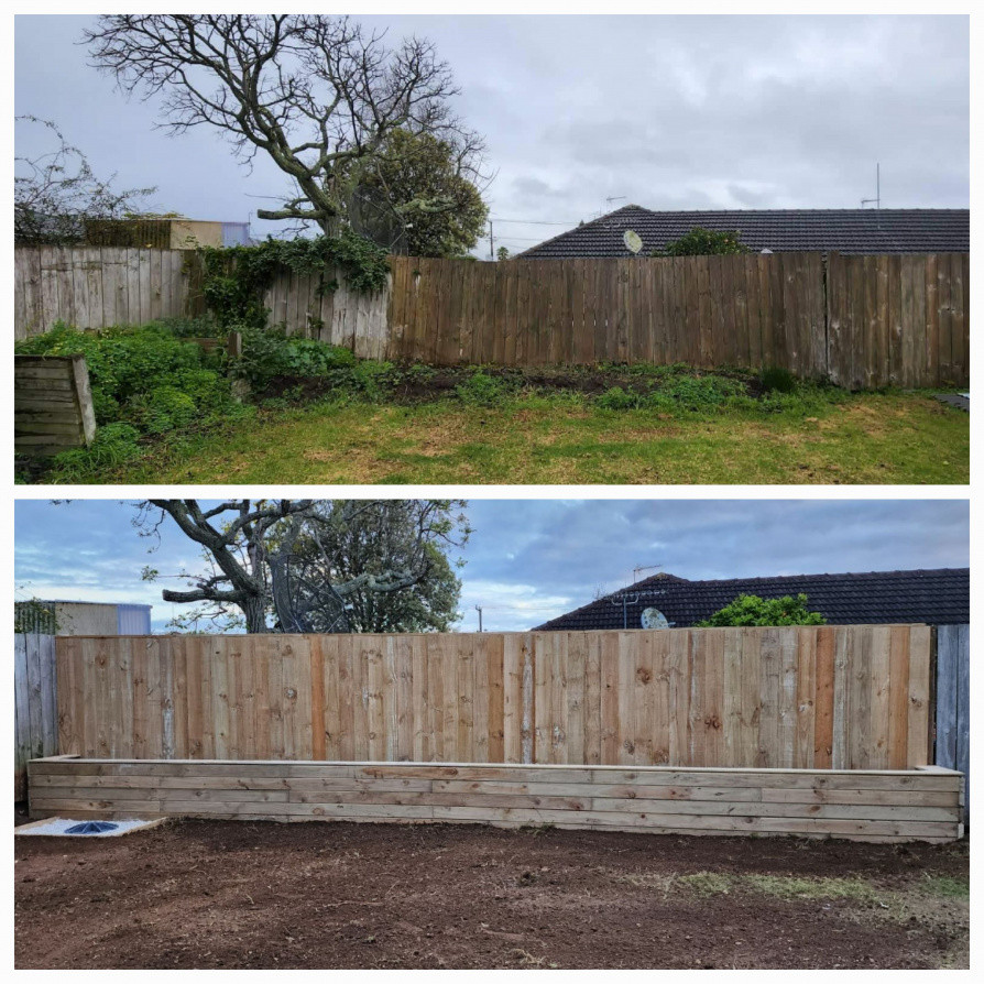 Replacement Fence with Planter Box
