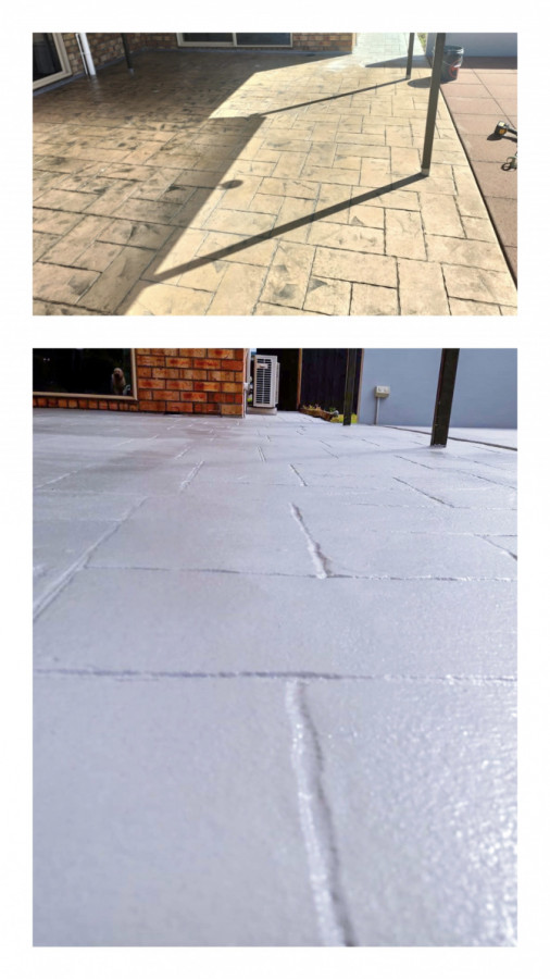 Tiles/pavers cement coated
