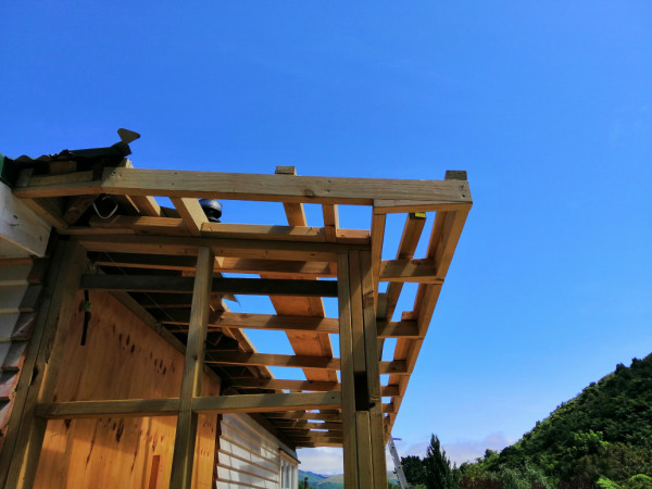 Framing of roof extension