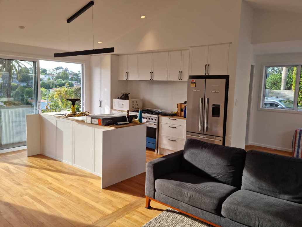 Near finished kitchen