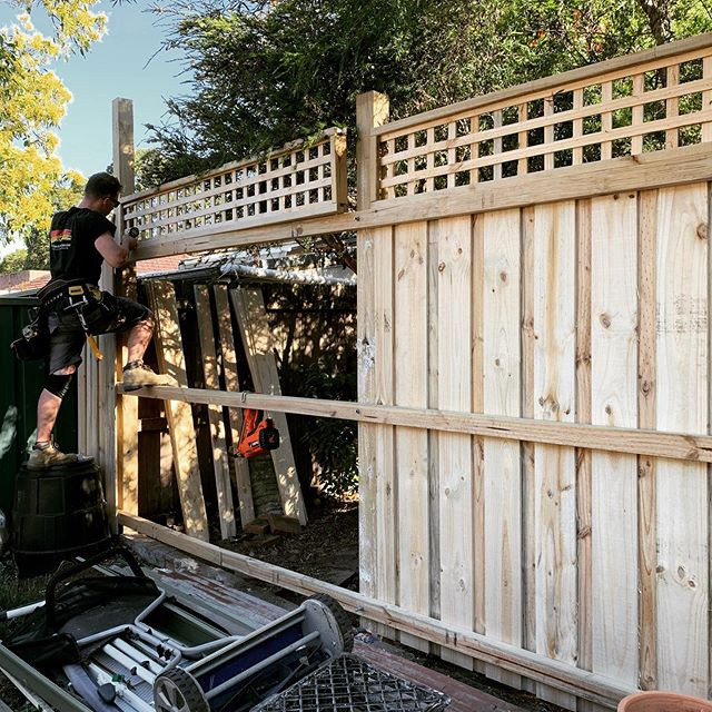 Building a NEW Fence With Trellis Topper