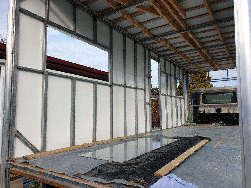cladding installed