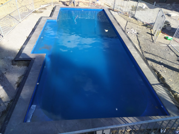 Channels around pool