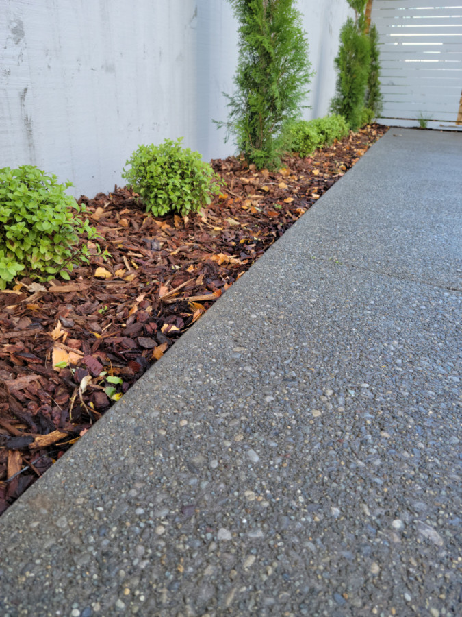 Exposed aggregate driveway