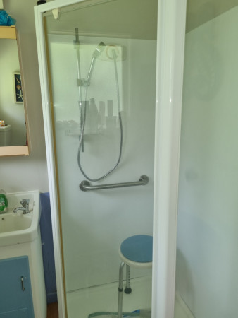Exsiting Felton mixer with added shower rail and Grab rail