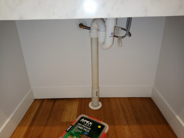 Exsiting pvc pipe and trap to change