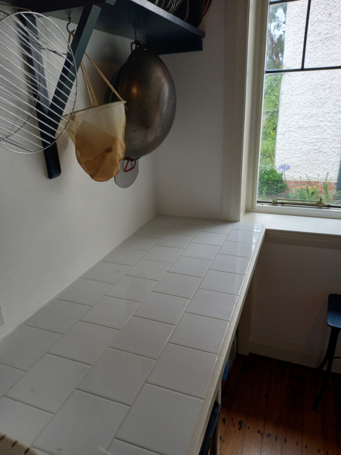 New tiles, painting and window fix