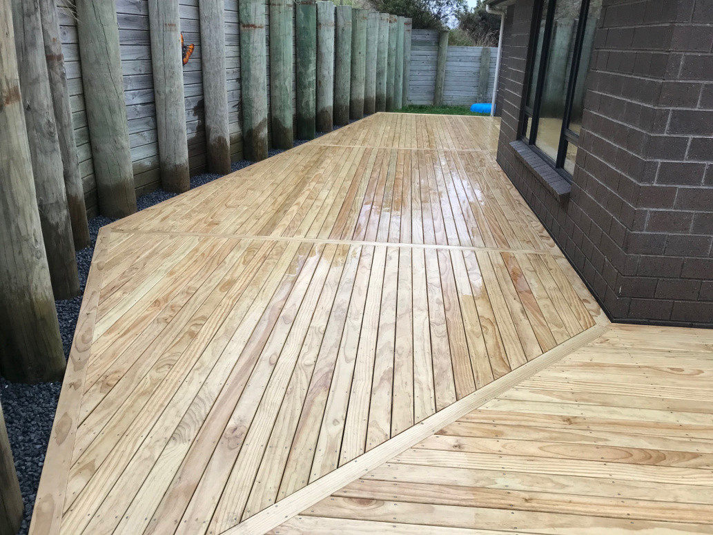 New Decking with  Breaker Boards