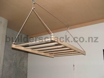 Hanging wooden drying rack (# 21600) | Builderscrack