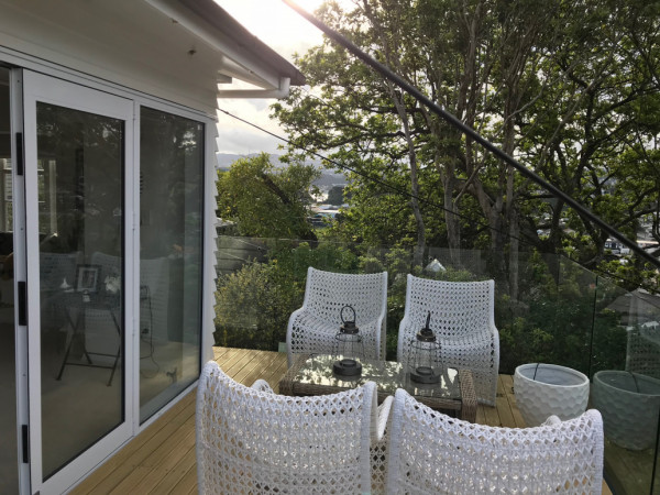 New doors and open deck