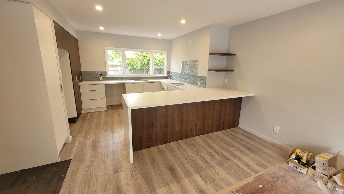 Kitchen with Peninsula and large pantry
