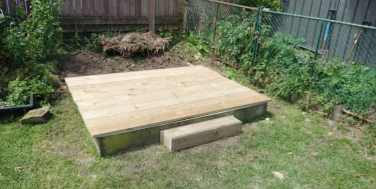 Base for garden shed