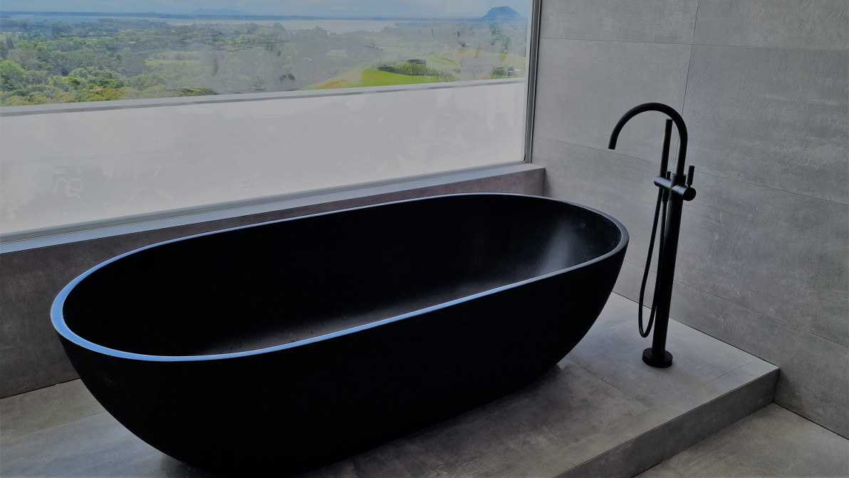 Bath install completed by Lufdon Plumbing.