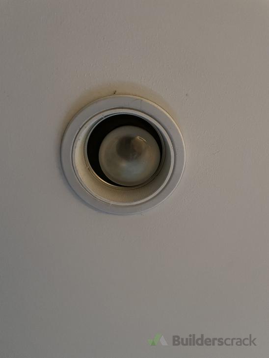 Rangehood ducting, faulty light switch, loose ceiling light fitting