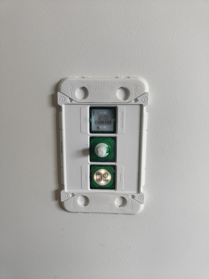 Smart switch installed