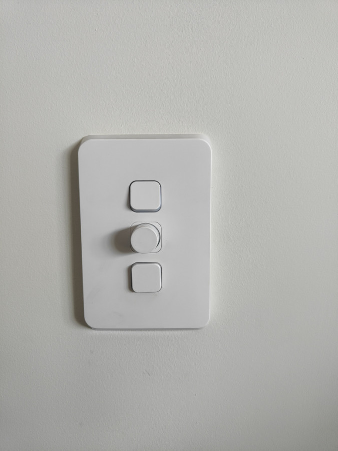 Finished look with smart switch