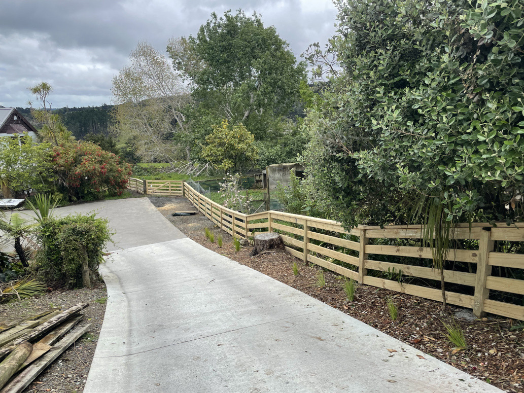 Four rail farm fencing