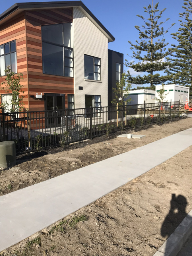 An aluminium fence we installed in Red Beach